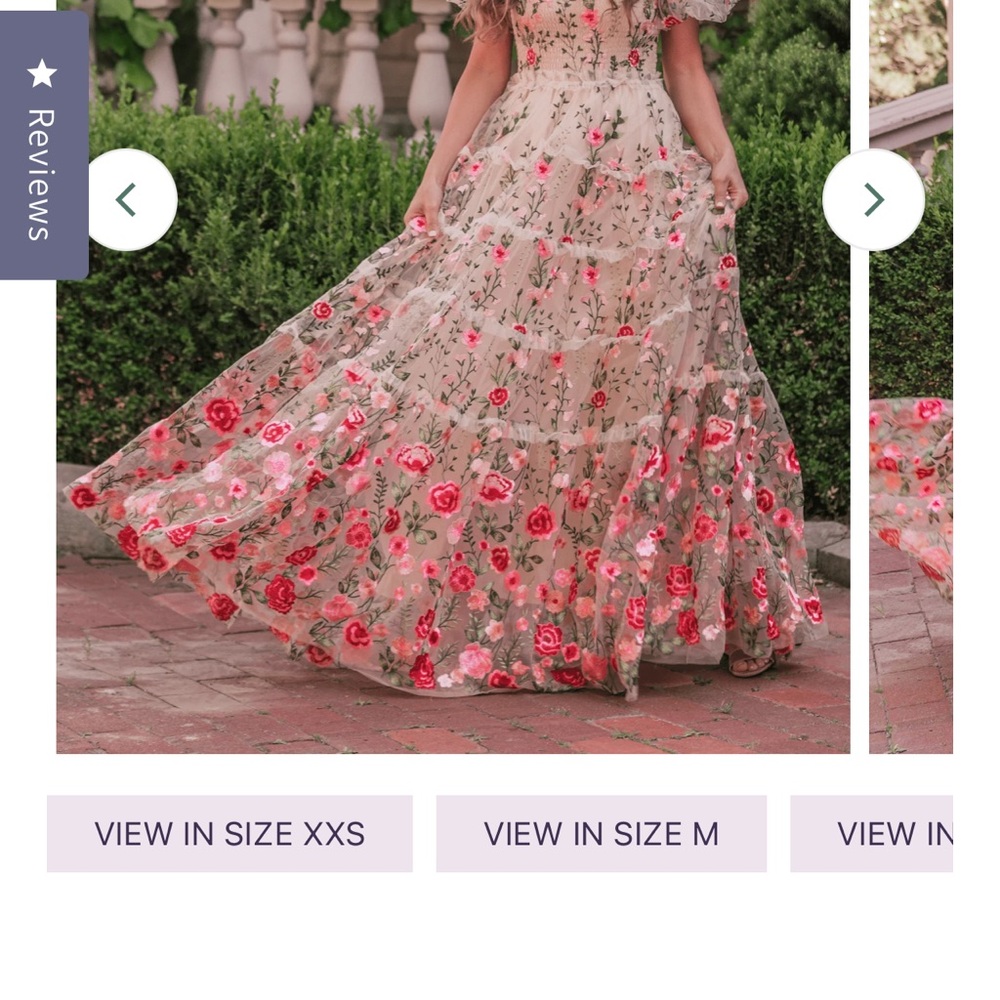 JessaKae Pink and Red Tiered Ruffled Maxi Gown